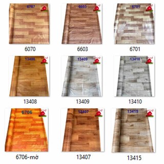 Thảm simili trải sàn vân gỗ hàng Trung quốc dày 0.5mm