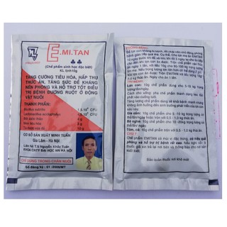 1 gói E.MI.TAN 10g TĂNG CƯỜNG TIÊU HÓA HẤP THỤ THỨC ĂN, HỖ TRỢ TỐT ĐIỀU TRỊ BỆNH ĐƯỜNG RUỘT