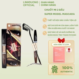 Mascara chuốt mi 2 đầu nâu đen , chuốt mi và chuốt lông mày Sivanna HF901