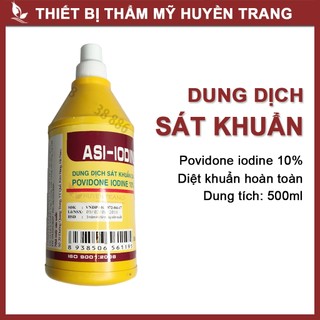 Dung Dịch Sát Khuẩn Povidone Iodine 10% (Cồn Đỏ/Cồn Vàng) - Thẩm Mỹ Huyền Trang NANOCEE