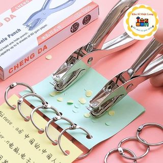Kìm bấm lỗ giấy refill, dụng cụ bấm lỗ giấy đơn làm sổ còng sổ planner bullet