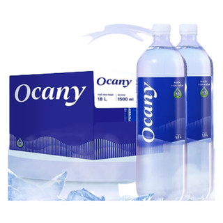 Nước uống đóng chai i-on kiềm OCANY chai 1.5 lít