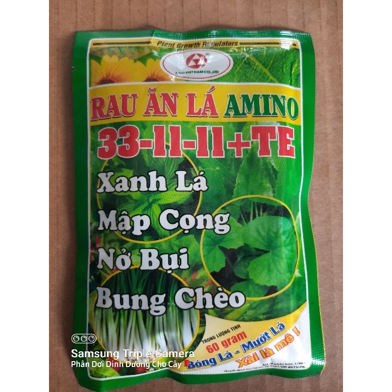 Phân Bón Lá Amino 33-11-11+TE gói 60gram