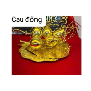 Trầu cau thờ bằng đồng đồ thờ cúng trang trí ban thờ