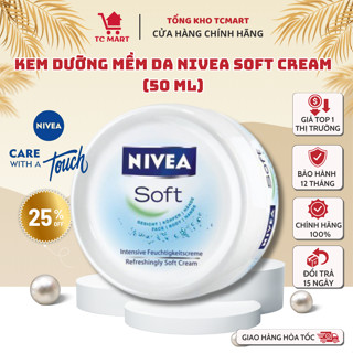 Kem Dưỡng Mềm Da NIVEA Soft Cream 50 ml - Bổ Sung Và Cân Bằng Độ Ẩm Cho Da