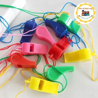 Còi nhựa kèm dây đeo cho bé