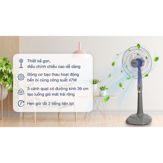 Quạt đứng hẹn giờ Senko DH1600
