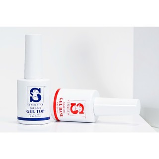 Cặp Base Top SUPER STAR Nhập Khẩu Mỹ (15ml) - Sơn gel liên kết và top phủ bóng cao cấp tiêu chuẩn USA