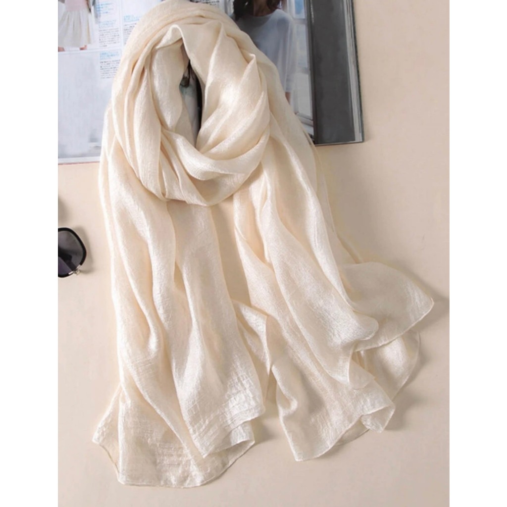 Khăn choàng nữ vải lụa voan mỏng