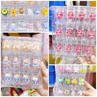 Sỉ 12 Kẹp Càng Cua Nhựa Trong Gắn Hình Hoa Quả 3D Xinh Xắn 🍍
