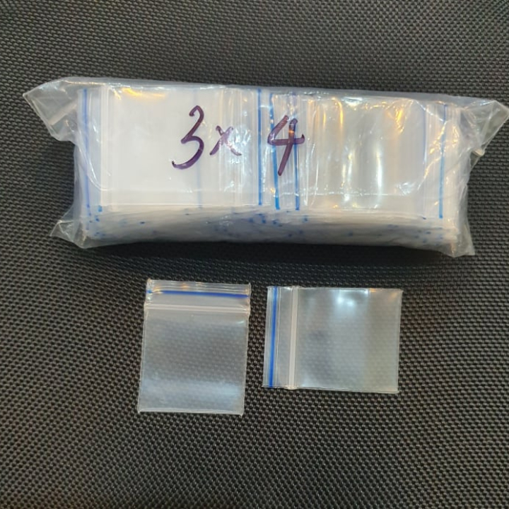 100 túi zip nhỏ giá rẻ 3x4, túi zíp mini, túi miết mép size 3x4 viền xanh, đỏ