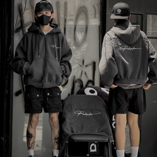 Áo Hoodie Boxy Zip Vải Nỉ Ngoại Pandax Polime, Áo Khoác Nỉ Hai Lớp Khoá Kéo Chống Nắng Rét Phong Cách Boy Phố 2024