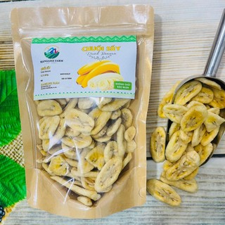 Chuối sấy khô không đường Mangline Farm Đà Lạt 250g thơm ngon giòn tan đặc sản Đà Lạt