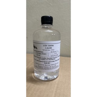 Cồn tinh khiết - cồn thơm - ethanol 70, 75, 90, 95, 96, 99,5 độ 500ml