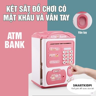 Két sắt vân tay điện tử mini tiết kiệm tiền - Siêu dễ thương - Quà tặng cho bé