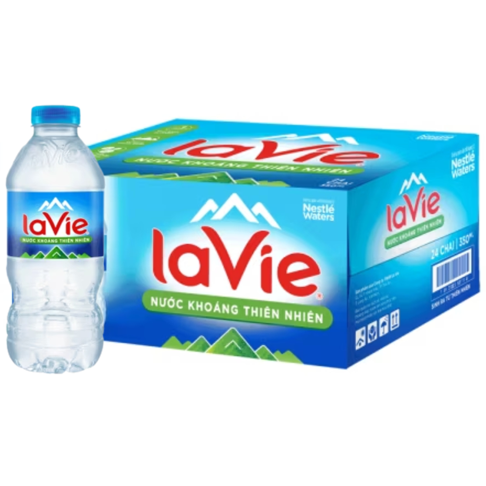 Nước khoáng thiên nhiên LAVIE chai 350ml