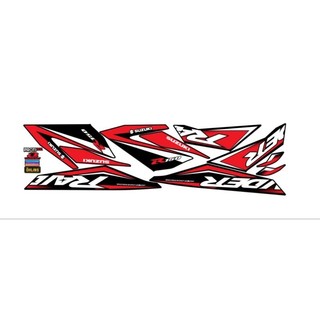 tem rời raider đen phối đỏ, decal thường 3 lớp siêu bền