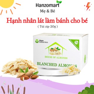 Hạnh nhân lát làm bánh cho bé