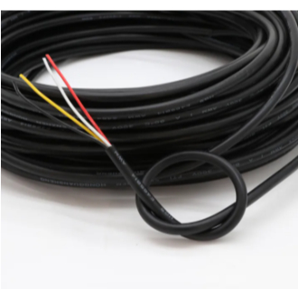 Dây điện 4 lõi đồng mạ thiếc UL2464-22AWG/20AWG/18AWG, vỏ đen PVC mềm chịu nhiệt cao lên tới 80 độ