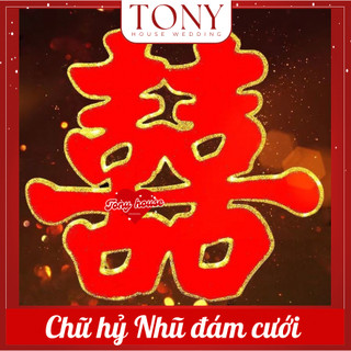 CHỮ SONG HỶ NHUNG VIỀN ÁNH KIM SIÊU SANG