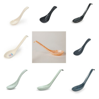 10 cái muỗng cơm nhựa Melamine vân đá 14cm/17cm (MC No25/No17)