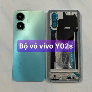 Bộ vỏ vivo Y02s ,kèm khay sim,phím,kính camera