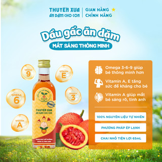 Dầu gấc tự nhiên Thuyền Xưa ăn dặm cho con 65ml