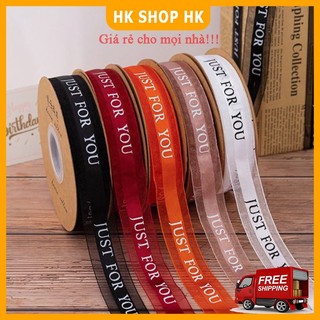 [Cuộn 45m - Rộng 2.5cm] Ruy băng voan trang trí hộp quà siêu xinh, Dành Cho Tiệc Cưới/ Gói Quà