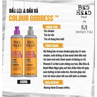 Cặp Dầu Gội Xả TIGI BED HEAD Cam 400ML 970ML - Nâng Màu Tỏa Sáng - Hàng Chính Hãng