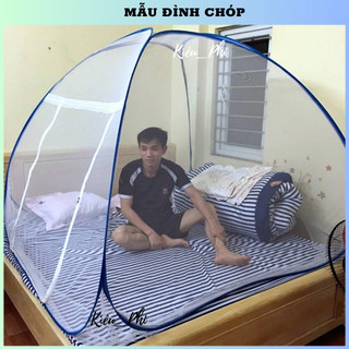 Màn chụp tự bung đỉnh chóp gấp gọn - Mùng chụp tự bung người lớn đỉnh nhọn 1m2 1m4 1m6 1m8 2m2 cao cấp