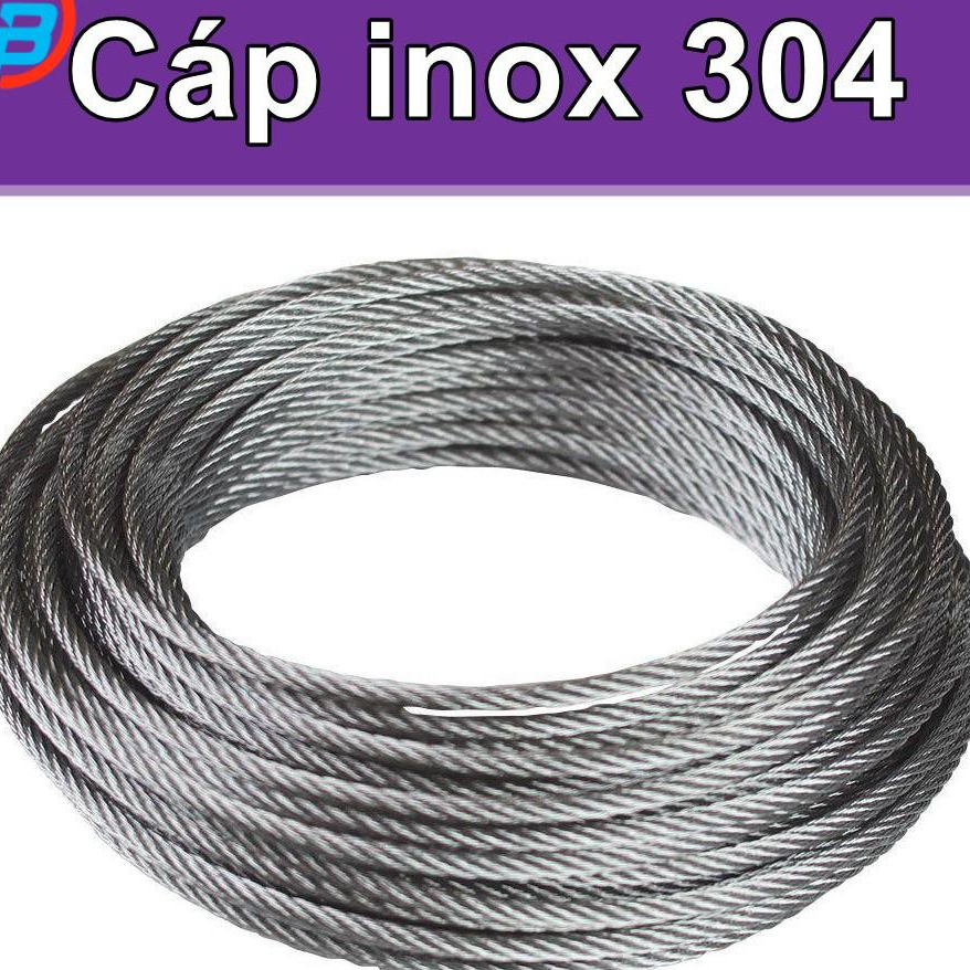 Cáp inox 304 (1ly, 1 ly rưỡi, 2 ly, 3 ly, 4 ly) THAIBINHVINA