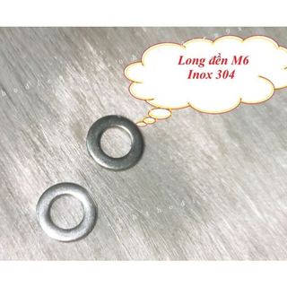 (Hot) 2 Cái Long Đền M6 Inox 304