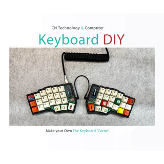 Bàn Phím Tự Thực Hiện DIY Corne Layout Riêng 42 Phím Dùng Atmega32u4 AU Nạp Code Điều Khiển QMK VIA VIAL