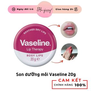 Son dưỡng môi Vaseline 20g dạng hũ thiếc hồng Rose lips  dưỡng hồng môi, tẩy tế bào chết cho môi và dưỡng ẩm môi