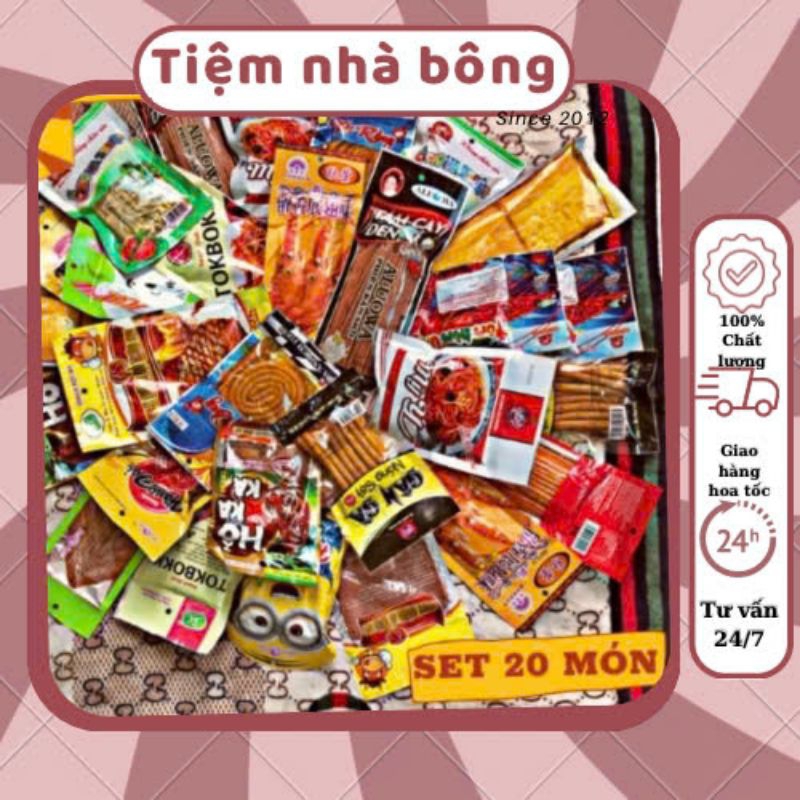 ( Combo 20 góii )  Đồ ăn vặt CAY SIÊU HOT đồ 1k TIỆM CỔNG TRƯỜNG