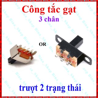 Công tắc trượt 2 trạng thái 2 kiểu dáng tự chọn