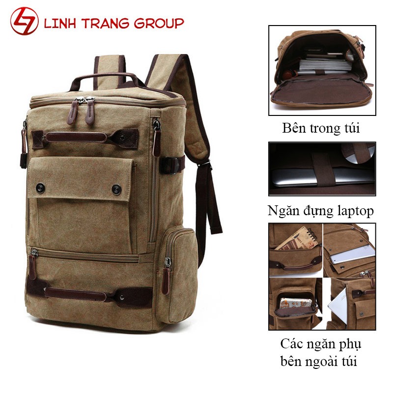 Balo nam đa năng, đựng laptop, MTB, phụ kiện, quần áo, ví - Oz127 Oz191