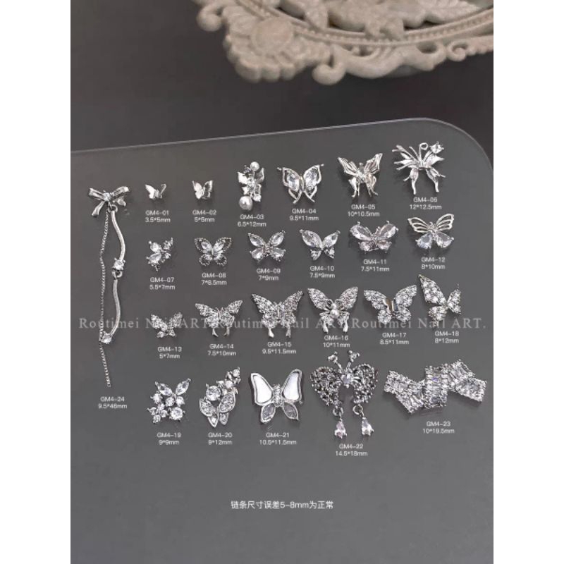 Charm bướm đá,chamr bướm cao cấp