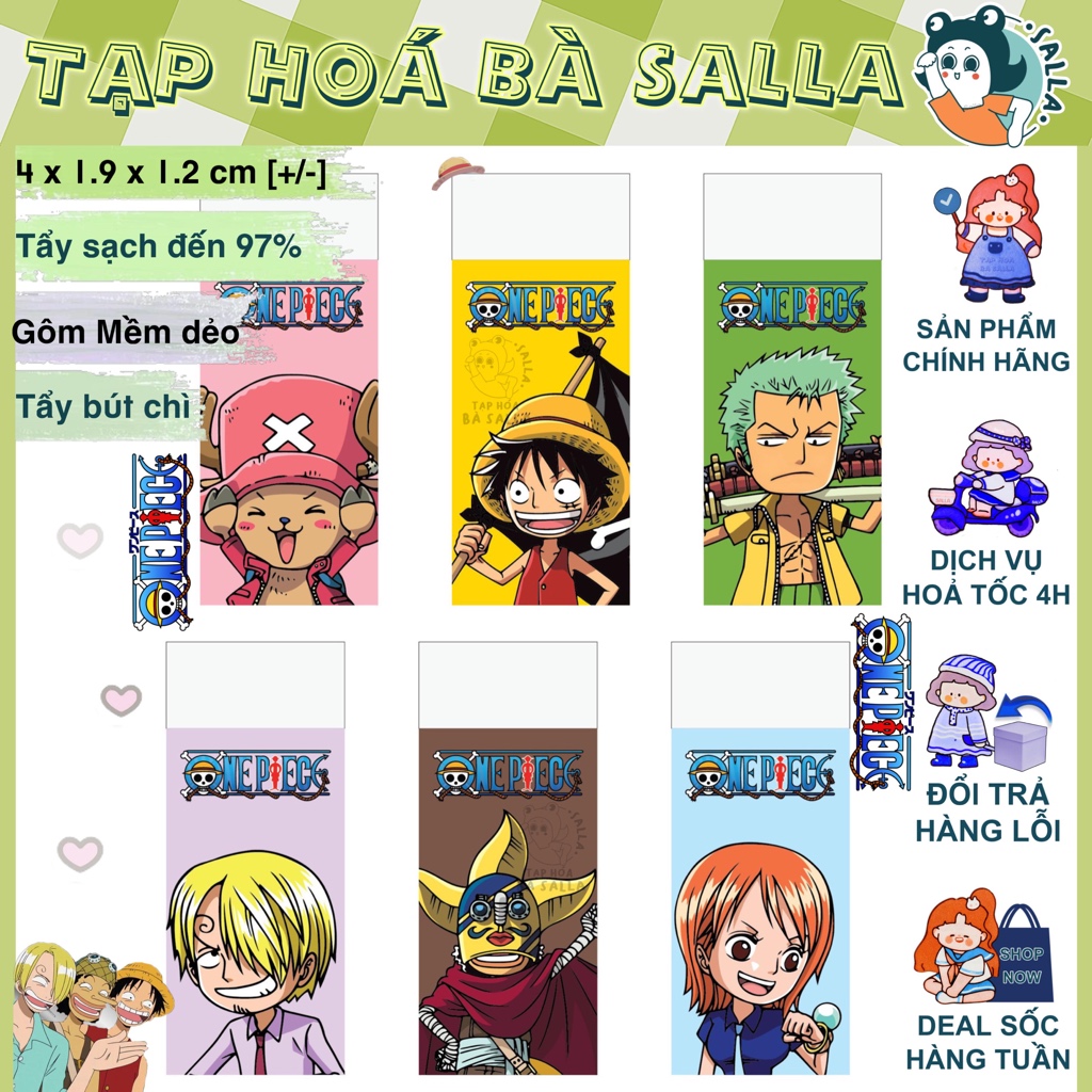 Gôm - Tẩy Campus One Piece ( ER-OPE-30 )