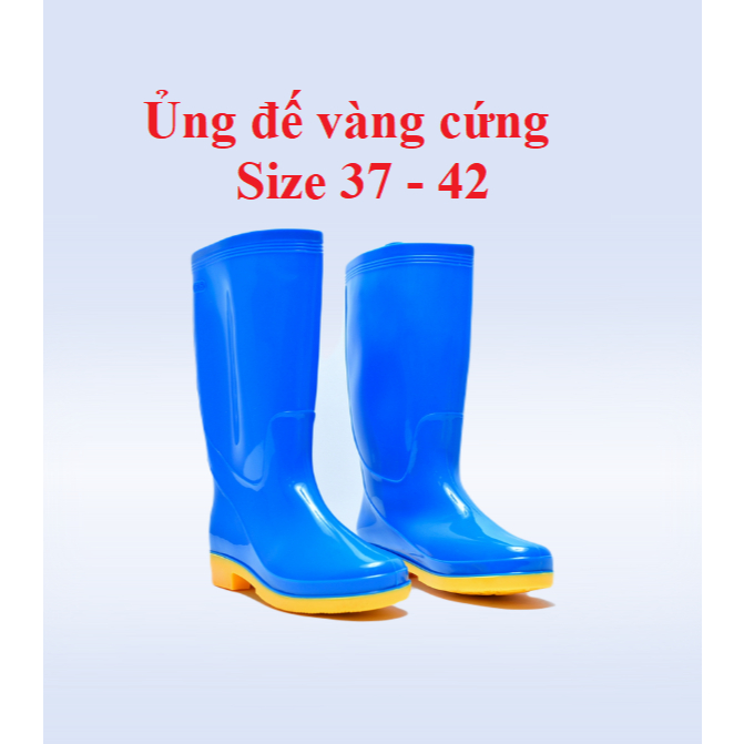 Ủng lao động đế vàng cứng Trường Thịnh size 37-43, ủng đi mưa, ủng lửng, ủng trường thịnh