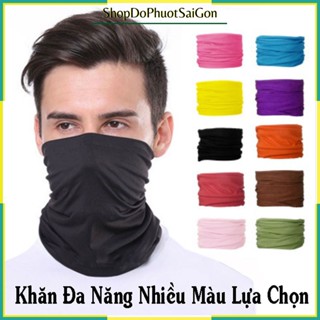 Khăn đa năng chống nắng đi phượt, chống bụi màu trơn nhiều màu lựa chọn