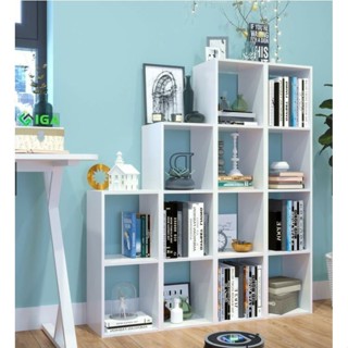 kệ gỗ tổ ong đa năng màu trắng lắp ráp tiện lợi chắc chăn, kệ sách 2 3 4 tầng