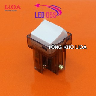 Hạt công tắc LiOA gắn mặt lỗ vuông 2 chiều 10A (2200W)