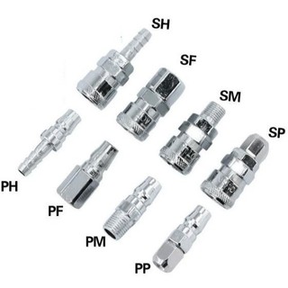 Khớp nối nhanh khí nén, Đầu nối nhanh đầu bi dây hơi khí nén bộ khớp nối đực cái cắm ống hơi khí nén