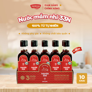 Combo 10 chai Nước Mắm Nhĩ Thuyền Xưa 33 Độ Đạm 65ml