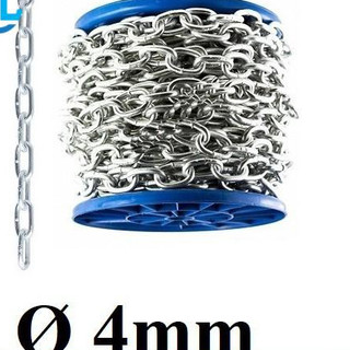 Dây xích sắt mạ kẽm phi 4 [ 4mm ] cáp thép giá sỉ
