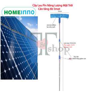 Cây Lau Tấm Pin Năng Lượng Mặt Trời Homeinno Dài 3met/4met