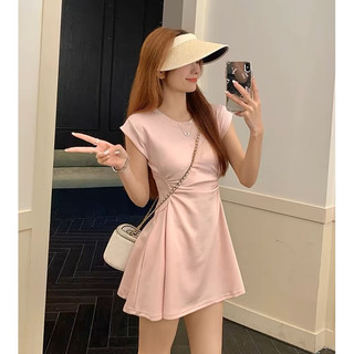 Váy nhún eo dáng ngắn tiểu thư hàn quốc CHANGSTORE - V389