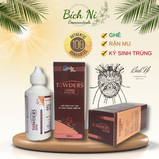 Dung dịch loại sạch ghẻ, chấy rận, ký sinh trùng Towders lotion Permethrin 5%