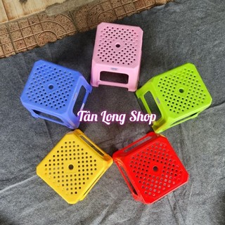 Ghế nhựa lùn mặt lưới - Duy Tân